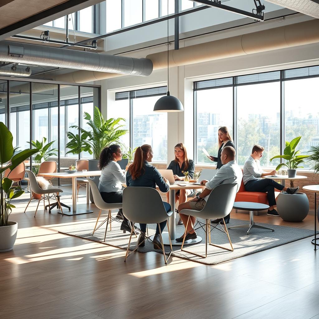 Móveis para espaços colaborativos: Versatilidade e Design Moderno