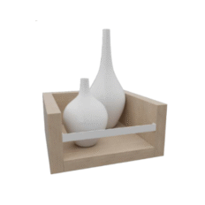 Composição de Nichos Akimob 60x25x120cm – estrutura modular moderna em MDF com acabamento fosco.