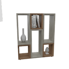 Composição de Nichos Akimob MDF 60x25x90cm com três nichos retangulares.