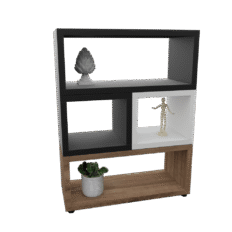 Composição de Nichos Akimob MDF 60x25x90cm com três nichos retangulares.