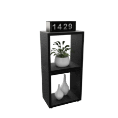 Composição de Nichos Akimob MDF 40x25x80cm vertical com dois nichos abertos e acabamento fosco.