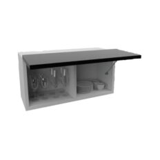 Armário Akimob em MDF com duas portas e prateleiras internas, acabamento fosco moderno.