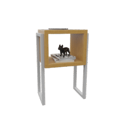 Nicho Empilhável Akimob MDF pequeno 40x30x30cm, acabamento fosco acetinado, estrutura modular empilhável.