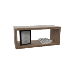 Nicho Retangular Akimob MDF 60x30x25cm, acabamento fosco acetinado, design funcional e estrutura reforçada.