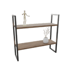 Quadro Akimob com estrutura em aço tubular e painéis em MDF, 84x25x80cm, acabamento fosco moderno.