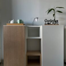 Aparador Cantinho do Café Akimob 110cm em MDF, ideal para sala ou cozinha.